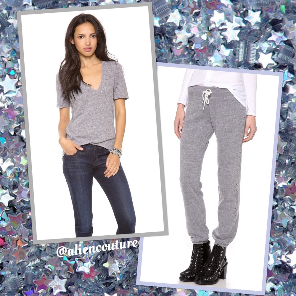 2-Piece Monrow Studded Tee & Jogger Set